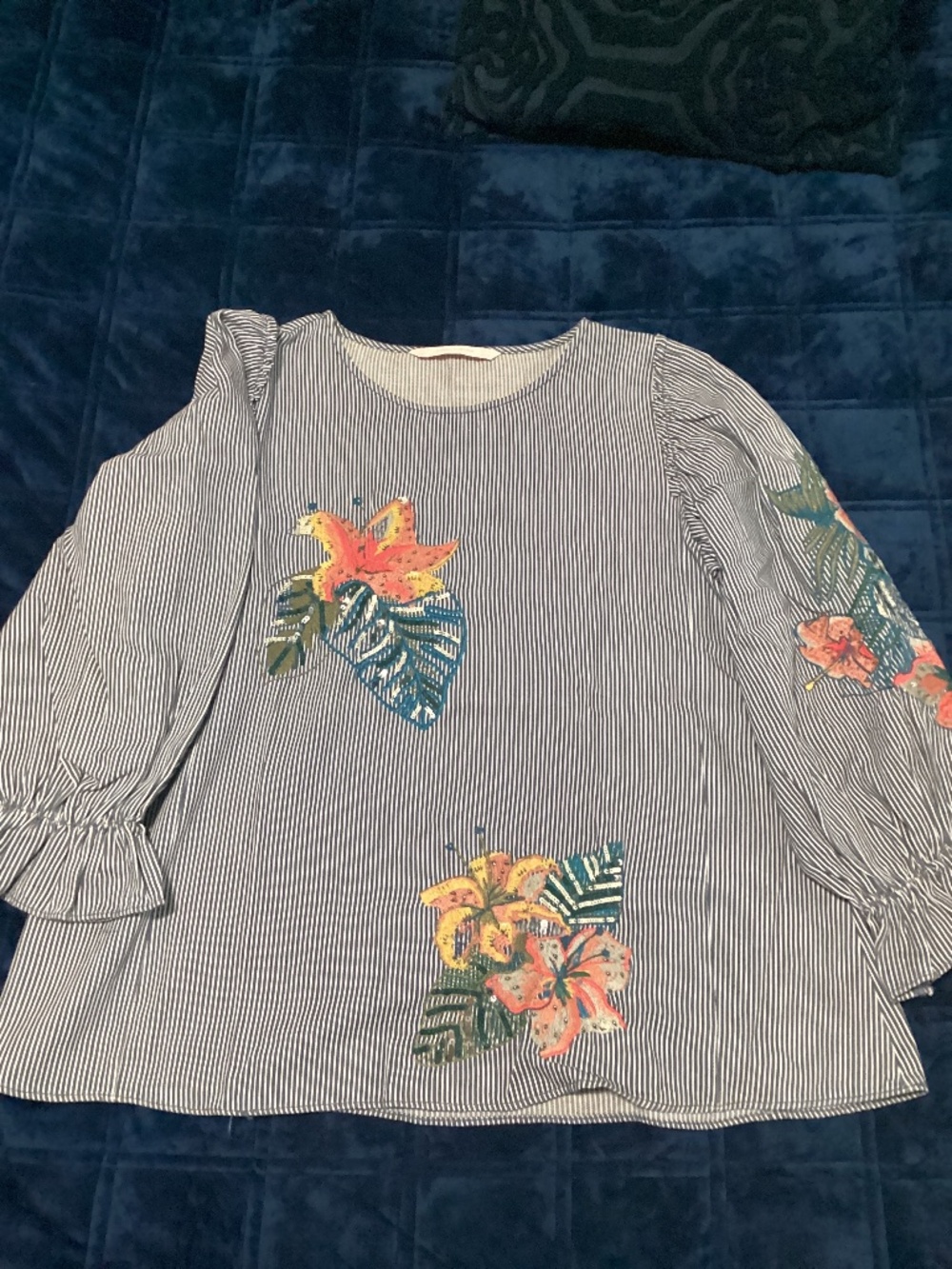 Zara Trefaluc Denimwear Top